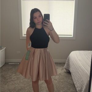Pink/Black Party Dress